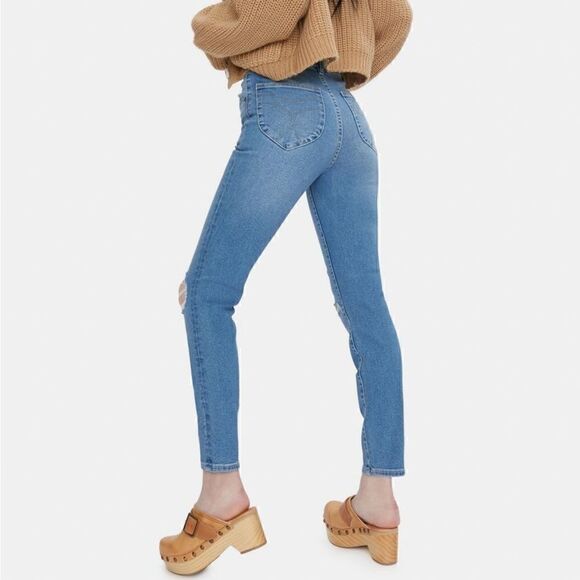 Rolla's East Coast Skinny Distressed Ankle Jeans in Ocean Worn Size 26 NWT - Picture 5 of 12